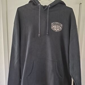 805 Firestone Walker Brewery Black Hoodie Motorcycle Skeleton Design Size Large